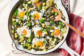Green Shakshuka Recipe with Eggs