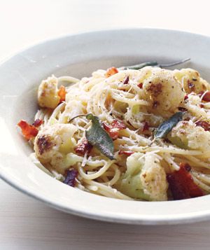 Pasta WIth Bacon and Cauliflower Recipe