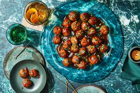 hot honey lamb meatballs