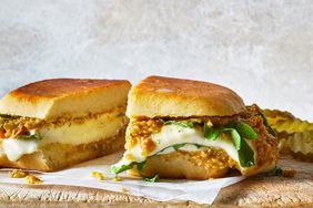 Pressed Ciabatta With Mozzarella, Pepita Mojo, and Arugula