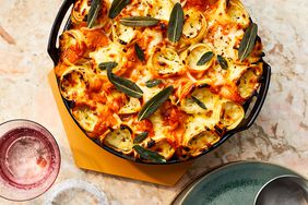 Ricotta Roll-Ups In Creamy Pumpkin Sauce