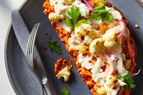 Roasted and Pickled Cauliflower Sandwiches With Romesco