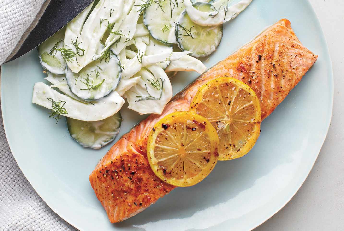 Salmon and cucumber salad recipe