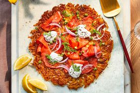 Skillet Hash Browns with Smoked Salmon